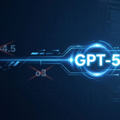Timeline graphic showing OpenAI model retirements in 2026, with GPT-4.5 and o3 being retired and replaced by GPT-5 family models