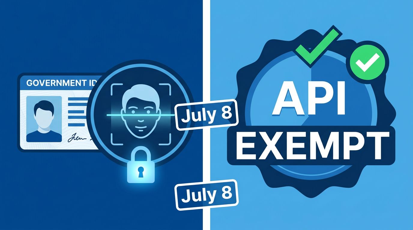 Claude Biometric Checks Hit July 8 — API Users Are Exempt