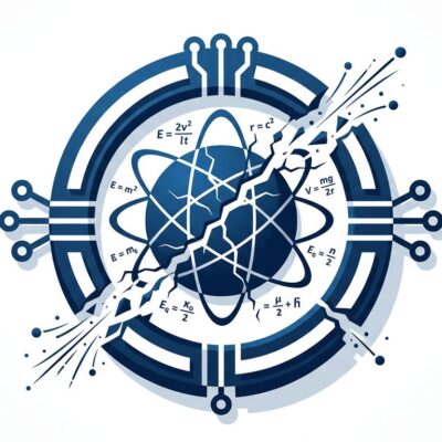 Fractured quantum circuit symbol representing Microsoft Majorana 2 breakthrough and scientific controversy