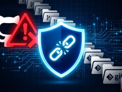 Malicious GitHub repository clone attack targeting AI coding agents — cybersecurity warning illustration
