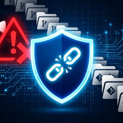 Malicious GitHub repository clone attack targeting AI coding agents — cybersecurity warning illustration