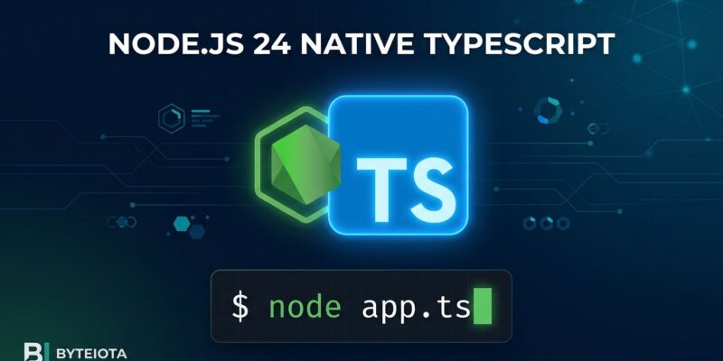 Node.js 24 native TypeScript type stripping - run .ts files without a build step