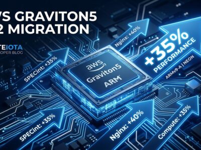AWS Graviton5 M9g EC2 instances chip architecture showing 35% performance gains over Graviton4