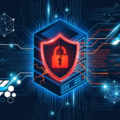 Splunk SIEM server with security warning shield illustrating CVE-2026-20253 critical RCE vulnerability