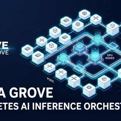 NVIDIA Grove open-source Kubernetes API orchestrating multi-component AI inference workloads with GPU cluster topology visualization