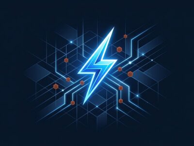 Vite 8.1 lightning bolt representing faster dev server startup with bundled mode