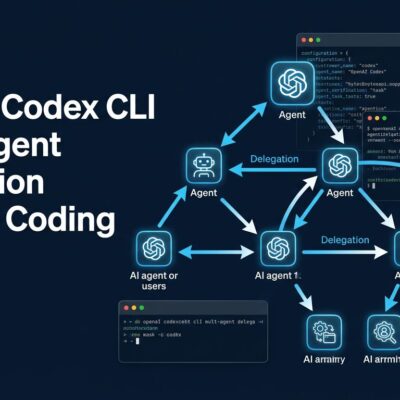 Codex CLI v0.142 multi-agent delegation modes diagram showing interconnected AI agent nodes