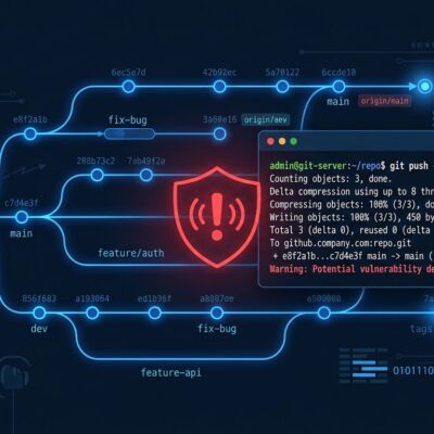 GitHub Enterprise Server RCE vulnerability CVE-2026-3854 - git push injection attack diagram