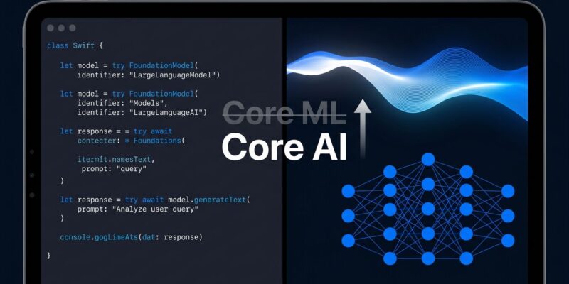 Apple Core AI framework replacing Core ML in iOS 27 - developer migration guide