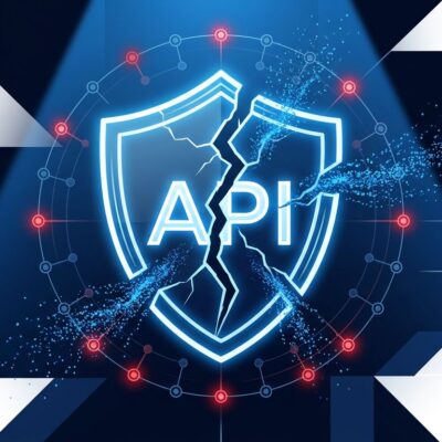 AI security shield fractured by coordinated network attack representing the Alibaba Claude distillation campaign