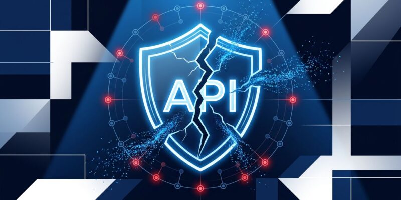 AI security shield fractured by coordinated network attack representing the Alibaba Claude distillation campaign