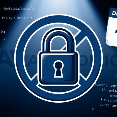 Lock symbol over code fragments representing Claude Fable 5 export ban Day 14