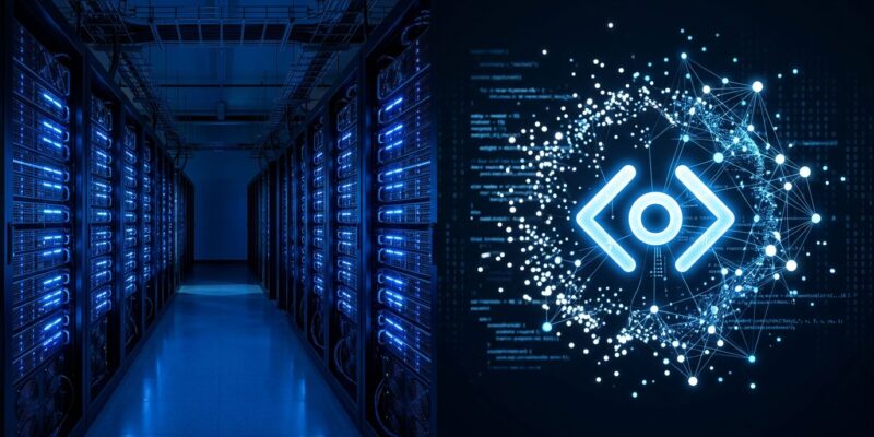 Reflection AI data center GPU servers representing the .3B SpaceX compute deal for open-source frontier AI