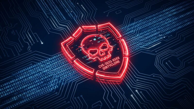 DirtyClone CVE-2026-43503 Linux kernel privilege escalation exploit warning graphic