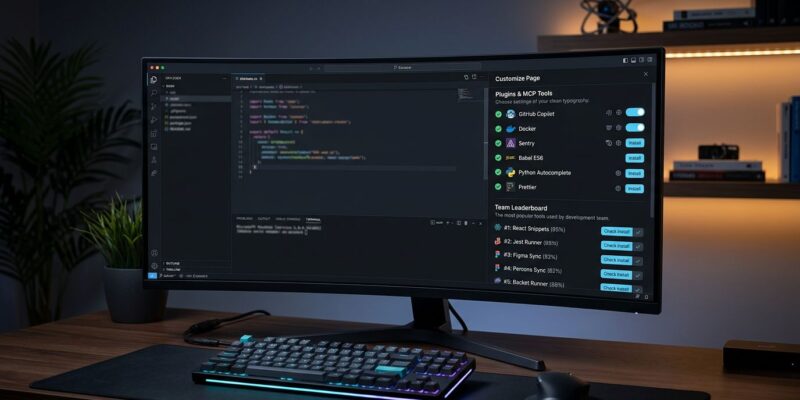 Cursor 3.9 Customize Page showing team leaderboard and plugin management interface