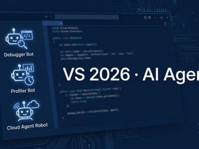 Visual Studio 2026 June update showing AI agents for debugging, profiling, and cloud tasks