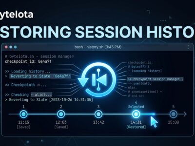 OpenCode v1.17 session snapshots interface showing checkpoint and revert controls in a terminal AI coding agent