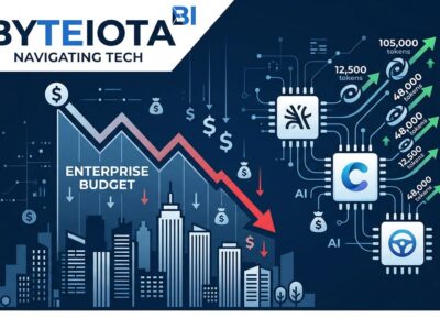 Enterprise budget graph showing AI coding tool costs spiraling out of control as Microsoft drops Claude Code for 5000 engineers