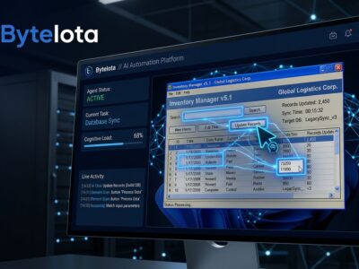 Microsoft Copilot Studio computer-using agent automating a legacy Windows application