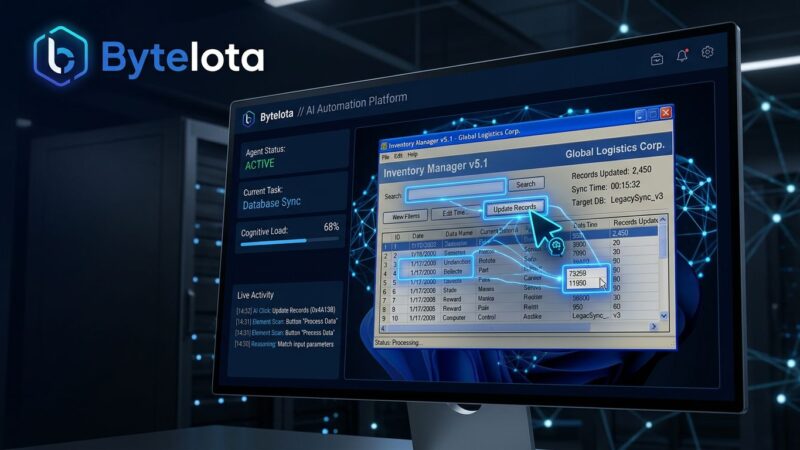Microsoft Copilot Studio computer-using agent automating a legacy Windows application