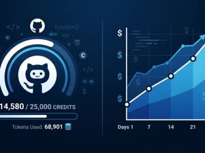 GitHub Copilot AI Credits billing meter showing token costs