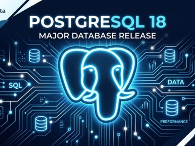 PostgreSQL 18 featuring async I/O, virtual generated columns, and uuidv7() — production-ready database features