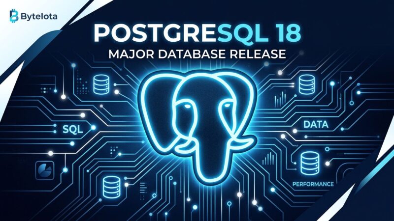 PostgreSQL 18 featuring async I/O, virtual generated columns, and uuidv7() — production-ready database features
