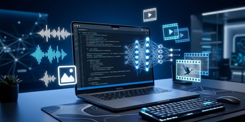 Gemma 4 open source AI model running locally on a laptop with multimodal capabilities