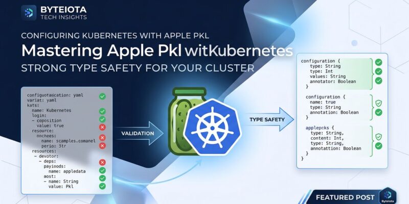 Apple Pkl configuration language replacing YAML for type-safe Kubernetes config management