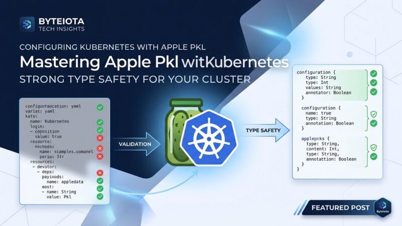 Apple Pkl configuration language replacing YAML for type-safe Kubernetes config management