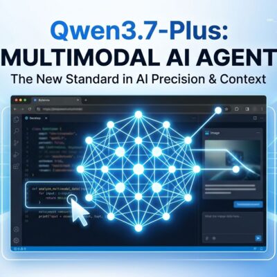 Qwen3.7-Plus multimodal AI agent model with GUI grounding visualization showing computer-use capabilities