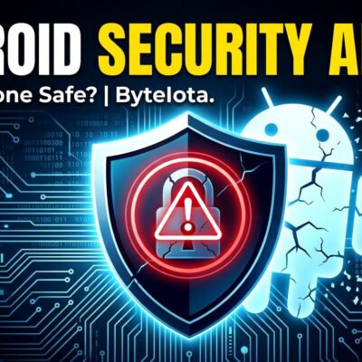 Android security alert showing CVE-2025-48595 zero-day vulnerability warning