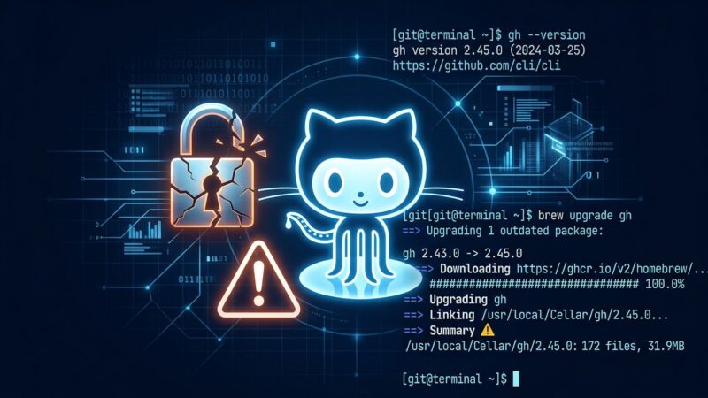 GitHub CLI CVE-2026-48501 security vulnerability - auth token leak warning
