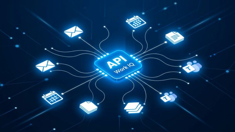 Microsoft Work IQ APIs connecting M365 data to AI agents via MCP
