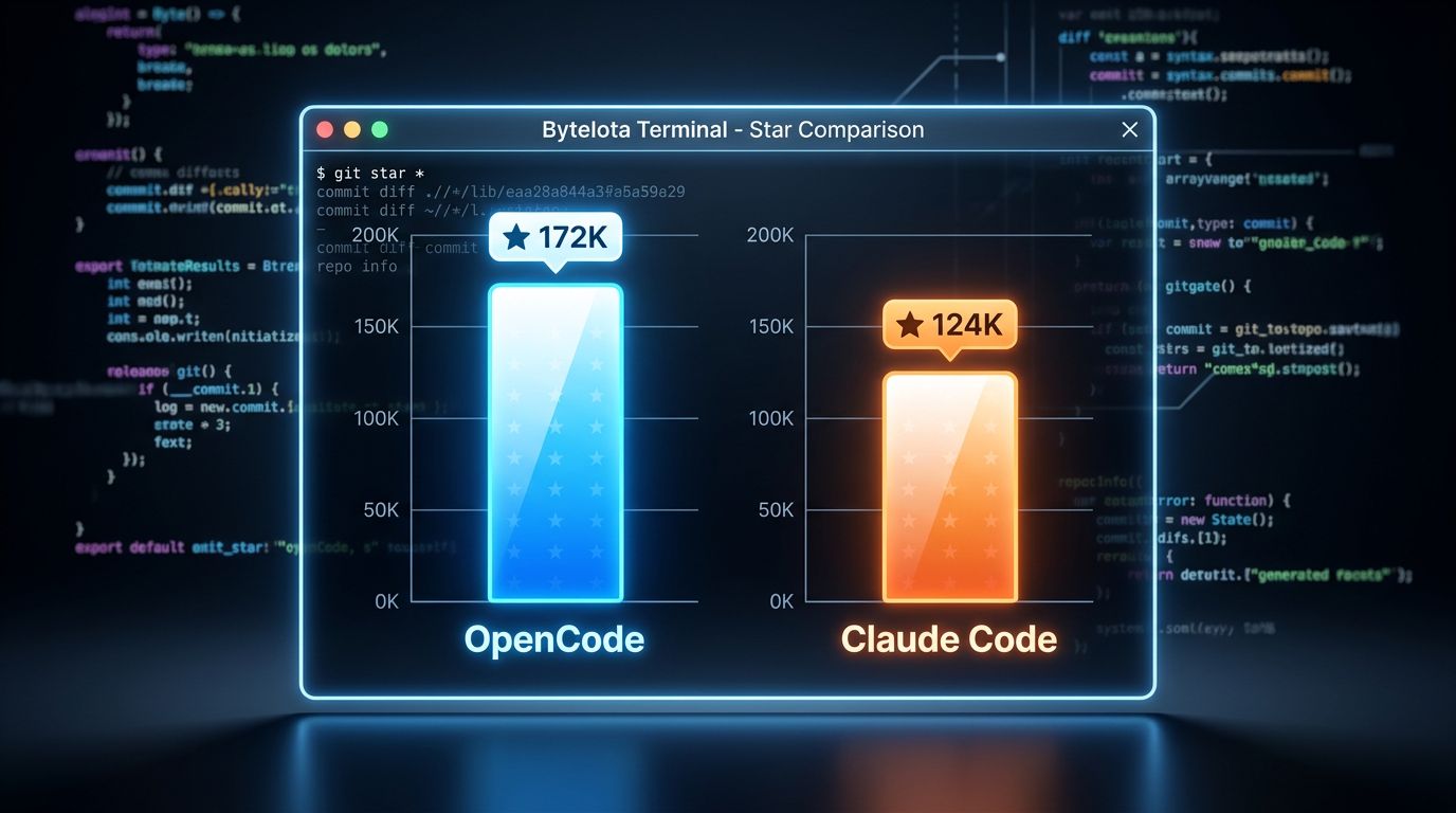 OpenCode Passes Claude Code on GitHub Stars — Here’s Why | byteiota