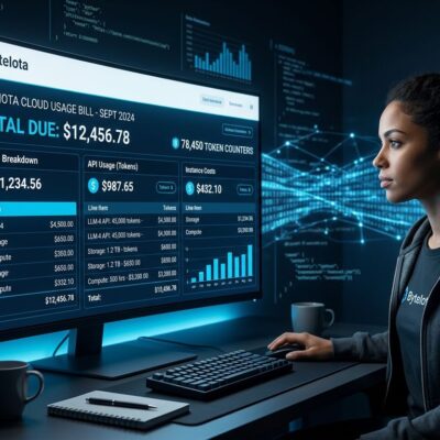 Developer looking at large AI coding tool invoice with token costs exceeding salary