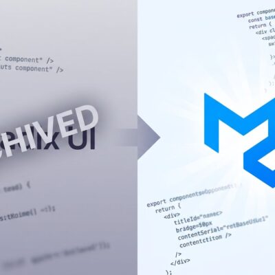 Split-screen comparison of Radix UI and Base UI component libraries, showing the shadcn/ui default switch
