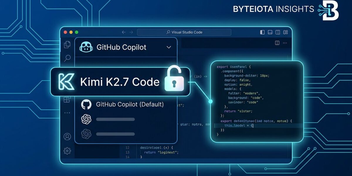 Kimi K2.7 Code in GitHub Copilot: First Open-Weight Model | byteiota