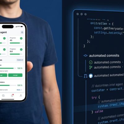 Cursor iOS app showing AI coding agents dashboard on mobile with agent supervision interface