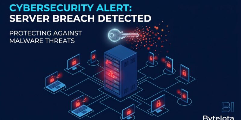 Server rack with warning indicators representing SimpleHelp CVE-2026-48558 authentication bypass vulnerability targeting MSP supply chains