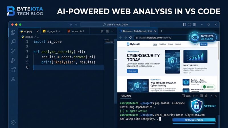 VS Code 1.127 editor interface showing AI agent browser tools and terminal sandboxing security feature