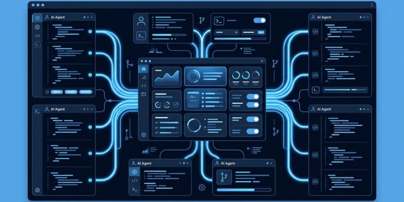 GitHub Copilot standalone desktop app showing parallel AI agent sessions running on isolated git worktrees