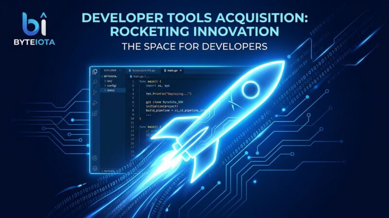 SpaceX rocket merging with code editor interface representing the 0B Cursor acquisition