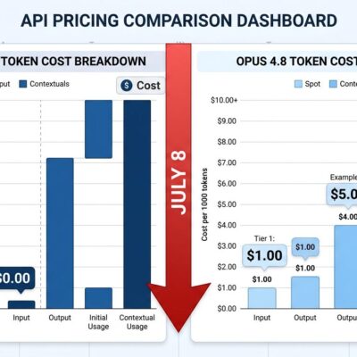Claude Fable 5 pricing comparison chart showing the billing cliff on July 8, with token cost breakdown for Fable 5 vs Opus 4.8