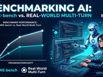 SWE-Together benchmark chart showing multi-turn vs single-shot coding agent evaluation, with diverging performance metrics for Claude Opus 4.8 and other models