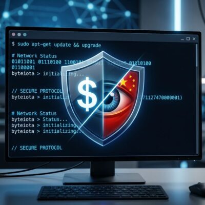 ZCode IDE terminal window with security shield showing free pricing vs China data risk