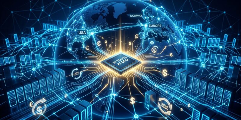Nscale 00M revolving credit facility - GPU cloud infrastructure network spanning US, Europe, and Norway