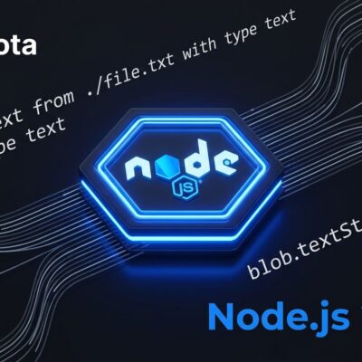 Node.js v26.5.0 release featuring experimental text file imports, Blob.prototype.textStream() streaming API, and post-quantum TLS group reporting