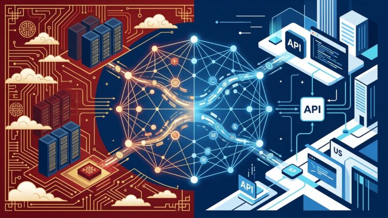 Chart showing Chinese AI models claiming 30 to 46 percent of US enterprise API token usage on OpenRouter in 2026