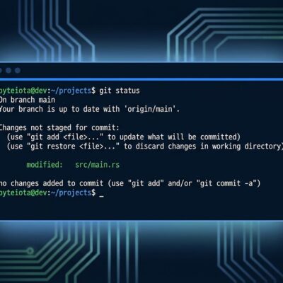 OpenCode terminal interface showing AI coding agent with blue and white ByteIota branding